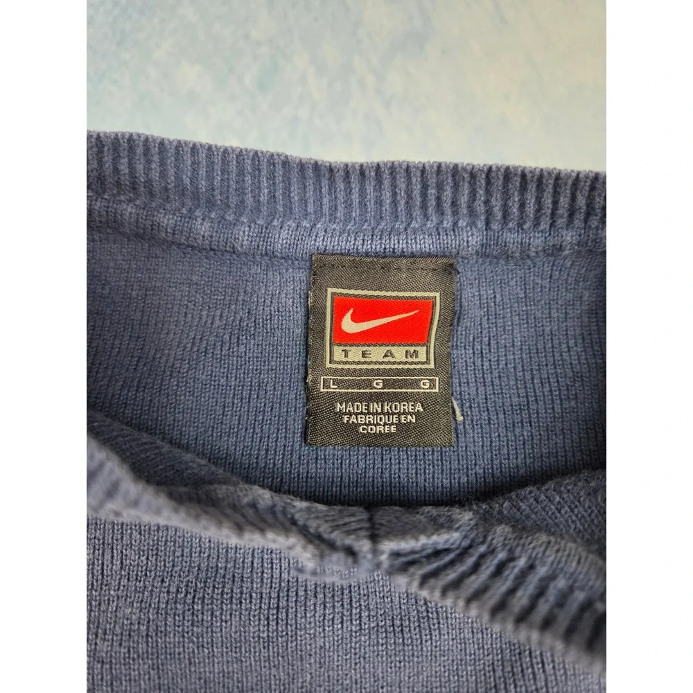 Vintage Nike Team Men's Sweater Vest L Navy UNC Carolina Tar Heels V-Neck